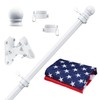 PHITRIC Flag Pole Kit with 3x5 American Flag for House