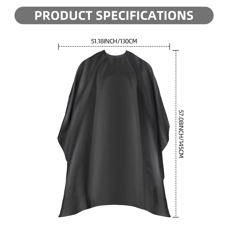 Omvoina Professional Hair Cutting Cape with Adjustable Snap Closure, Salon
