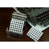 5-Pc. Retro Typewriter Coaster Set - Vintage Style with 4