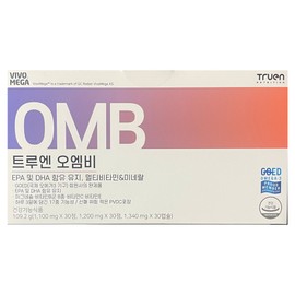 Trueen OMB (tablet 1100mg + tablet 1200mg + capsule 1340mg) x 2 packs of 30 / 트루엔 오엠비 (정제 1100mg + 정제 1200mg + 캡슐 1340mg) x 30개입 2개