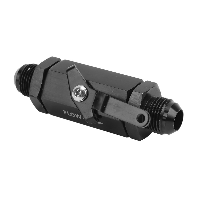 Fuel Shut Off Check Valve 6061 Aluminum Alloy Black Anodized