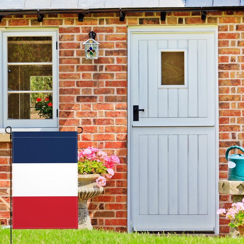 French Flag Small Mini France Garden Flags 12x18 Double Sided