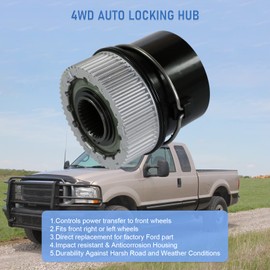 DICMIC 2Pcs 4WD Auto Locking Hub for 1999-2004 Ford F250 F350 F450 F550 2001-2002 Expedition 2000-2005 Excursion 2001-2002 Lincoln Navigator Replaces# 600-203 1C3Z-3B396-CB