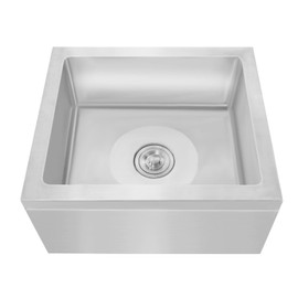 Free Standing Utility Sink Stainless Steel Single Bowl Basin Commercial Floor Mop Sink for Washing Pet, Cleaning Tools, Filling Water Bucket, Quick Draining (22 * 19 * 12in-Style3)