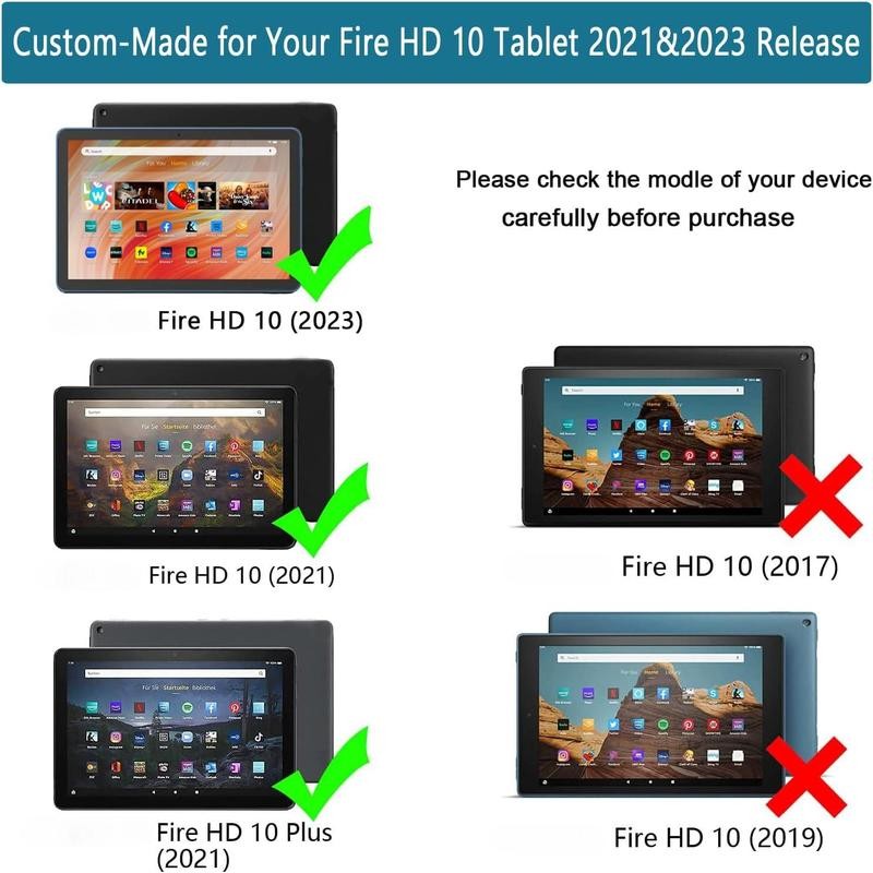 Fire HD 10 & Fire HD 10 Plus Tablet Case(13th/11th