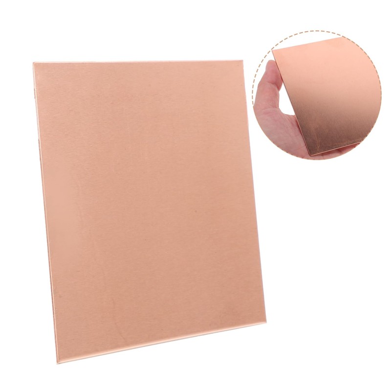 Hohopeti 1sheet Copper Plate for Jewelry Making Thick Copper Sheet