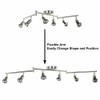 6-Light Adjustable Flexible Foldable Arms LED Track Lighting Kit -