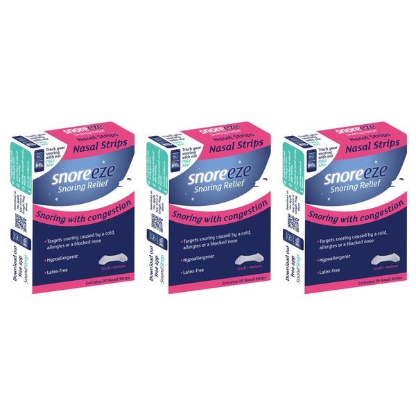 Snoreeze Anti-Snoring Nasal Strips - Snoring Aids for Men and