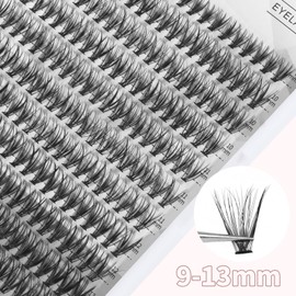 MAGEFY MAGEFY 220 pcs Cluster Lashes 30D 0.07C Eyelash Clusters 9-13mm Individual Lashes Volume Long DIY Eyelash Extension Reusable Eyelashes Mixed Length