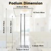Vakiorn Acrylic Podium Lectern with Iron Stable Bottom, Pulpits for