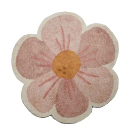 Melody Jane Dollhouse Flower Rug Pink Modern Bedroom Nursery Floor Mat 1:12 Printed Map