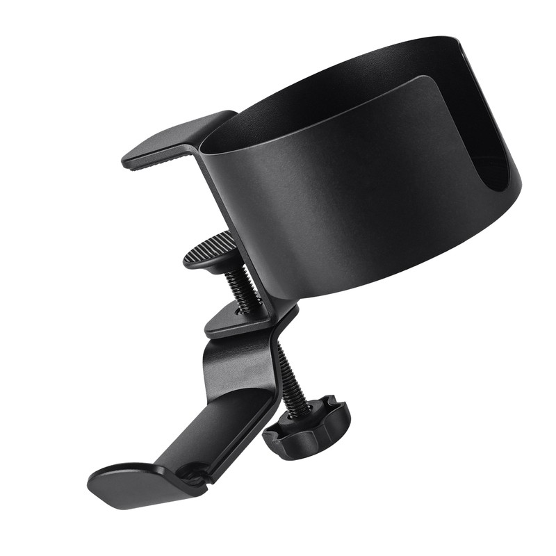 Under Desk Headphones Stand 360 Degrees Rotation Desktop Water Cup