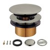 Kingston Brass KBU2008 Eugene Tip-Toe Tub Drain Conversion Kit, Brushed