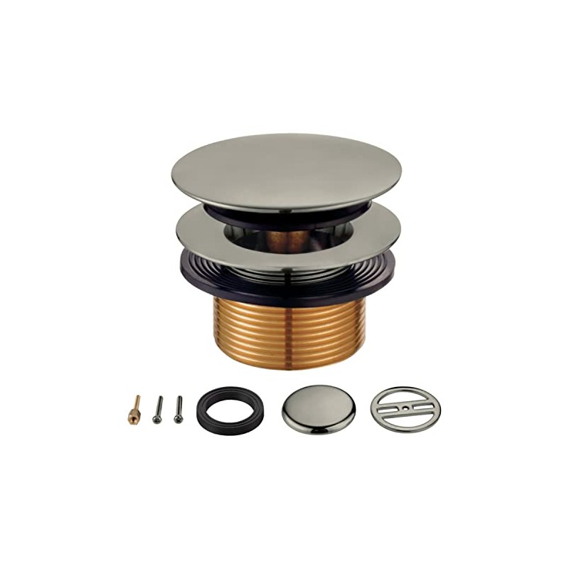 Kingston Brass KBU2008 Eugene Tip-Toe Tub Drain Conversion Kit, Brushed