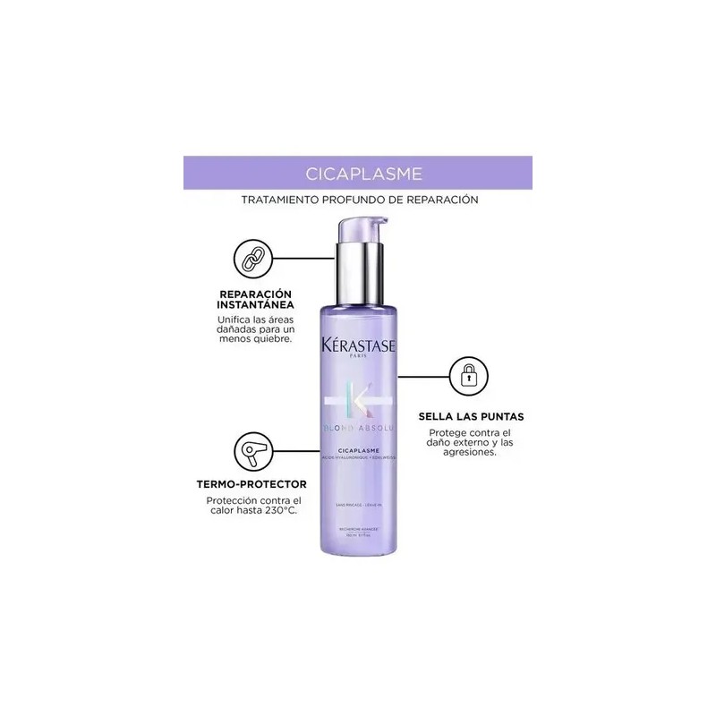 Kérastase Blond Absolu Cicaplasme Sérum Termoprotector Cabello Rubio Teñido Decolorado