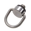 Foto&Tech Stainless Steel 1/4"-20 Rubber Padded D Ring Screw, D-Shaped