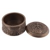 Veronese Pentagram Tin with Deity Baphomet Round Bronzed