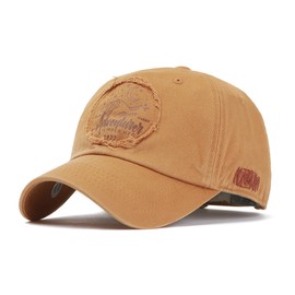 AMPLESH x FLIPPER Night Sky Moon Vintage Applique Light Distressed Cotton Cap Men Women Low Cap Korean Brand Hat, Timberland