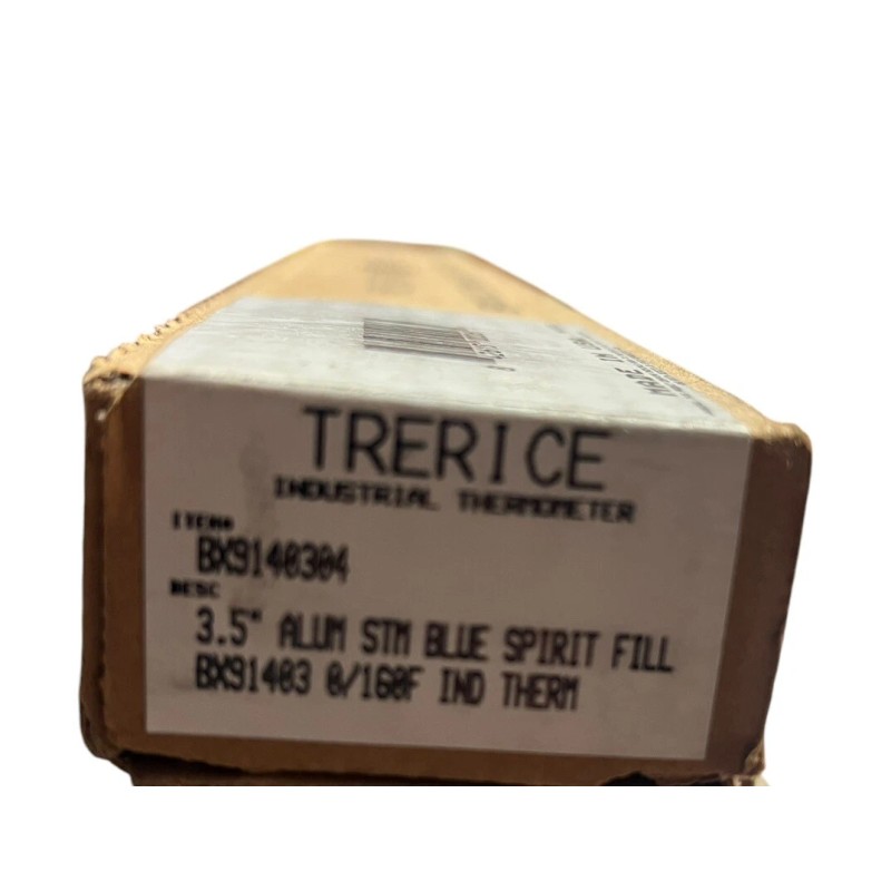 Trerice Adjustable Angle Industrial Thermometer 3.5" Stem 9.0" Scale BX9140304
