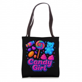 Candy Girl Sweet Lollipop Cotton Candy Cute Shirt Tote Bag