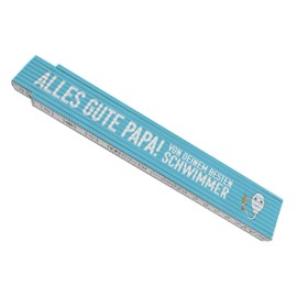 Alles gute Papa von deinem besten Schwimmer Wooden Metro for Father's Day Funny Printed Wooden Meter Stick Gift Idea for Fathers Day with and