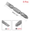 sourcing map 5 Pcs PH2/SL6 Magnetic Double Ended Screwdriver Bit,