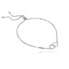 Lovve Sterling Silver Cubic Zirconia Interlocking Circles Adjustable Bolo Friendship