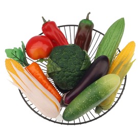 Meiwlong 10 PCS Artificial Realistic Vegetable Fake Display Photography Props Decoration Home Faux Plastic Fruit Model Garnish Christmas Festival