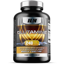 Glutamine - 3000mg L Glutamine Per Serving - Enhanced with D3 & B12 - Vegan and Vegetarian L-Glutamine (240 Tablets - 40 Servings)