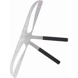 ANGGREK Regla de cejas permanente 4 tipos Herramienta de maquillaje para herramientas de medición de cejas Plantilla de forma de acero inoxidable(Standard Eyebrow)