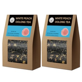 HANFANGLING White Peach Oolong Tea, Pack of 2, Natural Loose Tea, Repels Fatigue, Refreshes the Mind, Caffeine Substitute, Promotes Digestion, Refreshing, Sweet and Aromatic Taste