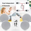 Herdio Bluetooth Wall Amplifier 4 Channels Volume Control Wall Plate