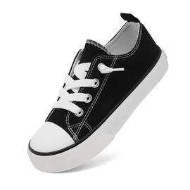 Toddler Little Kid Cushioned Canvas Shoes Slip On Sneakers Soft and Durable