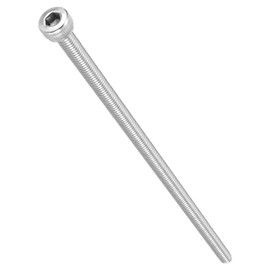 METALLIXITY Socket Head Cap Screw(M4-0.7x100mm)5Pcs, 304 Stainless Steel Allen Socket Drive Metric - Machine Internal Hex Screw UNC Coarse Thread, Silver Tone