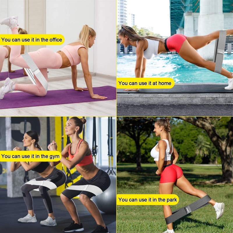 Haquno Resistance Bands, Fitness Bands, Hip Resistance Bands Set with