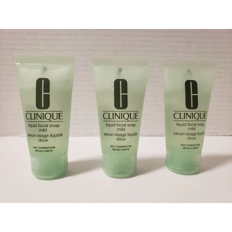 CLINIQUE Lot Of 3 Liquid Mild Facial Skin Soap Dry