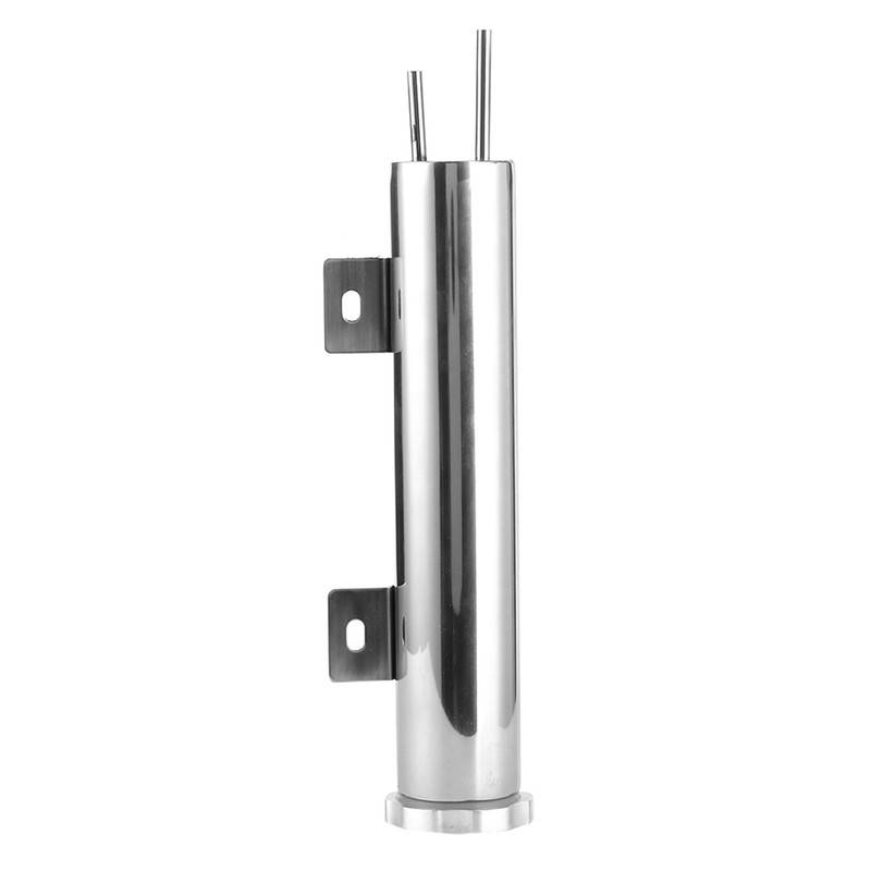 2x10in Overflow Tank Can Polished Stainless Steel Coolant Radiator 14oz