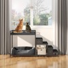 Saudism Pet Bunk Bed with Removable Stairs and 2 Drawers,