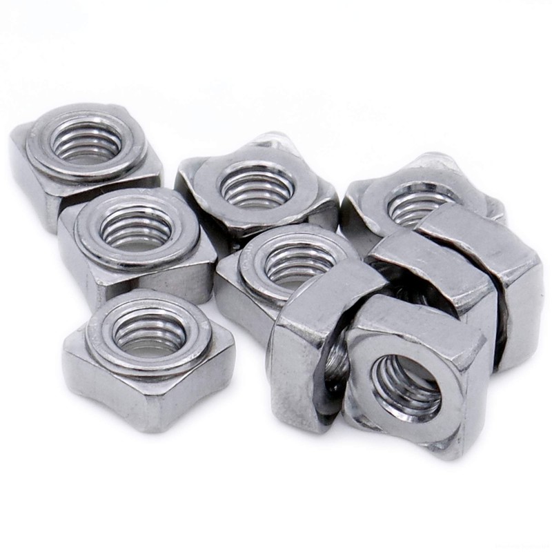 M6 (6mm) Weld Nut (Square) - Stainless Steel (A2) (Pack
