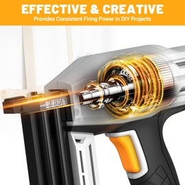 Electric Nail Gun, Batavia 2-in-1 Staple Gun Brad Nailer 18 Gauge for Heavy Duty, 120V Stapler Gun for Upholstery, Carpentry, DIY, 3/4'' Narrow Crown Staples 200pcs and Nails 800pcs Included