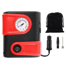 AUTOBXERT Tire Inflator Car Air Compressor Pump Electric Portable DC 12V 100PSI Auto with Emergency LED Light Tire Inflator Car Accessories for Bike, Car, Ball, Motorcycle