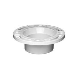 Oatey 3 in. or 4 in. PVC Closet Flange with Plastic Ring without Test Cap, White