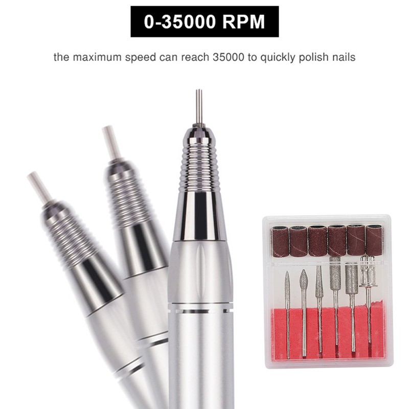 35000RPM Portable Nail Drill Machine Electric Nail Grinding Polisher Manicure