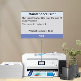 SubliPlus+ T04D1/T04D100 Ink Maintenance Box Replacement for ET-3750 ET-15000 ET-4760 ET-3760 XP-5100 ET-3850 ET-4850 WF-2860 ET-3710 ET-5150 ET-3830 ET-M1000 ST-3000 ET-M2170 etc. Printers 2 Packs