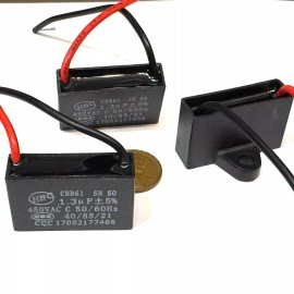 endlessparts 3 Pieces  Generator Capacitor 450 VAC 1.3uF  50/60Hz CBB61 hbc 5% 40/85/21 E90