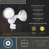 VAXCEL White Motion Sensor Dusk to Dawn Outdoor Security Flood