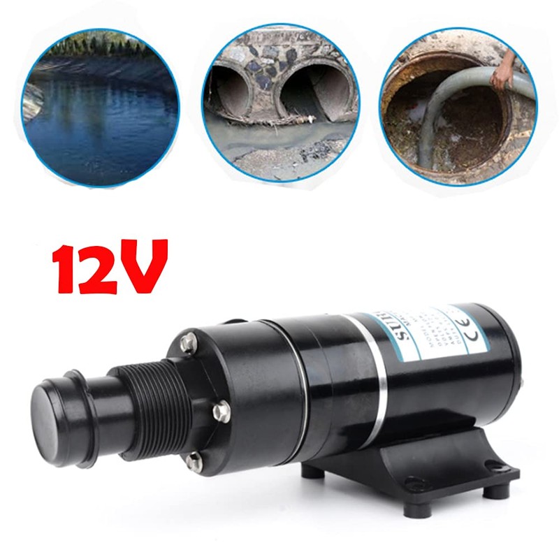 RV Waste Pump Mount Macerator Water Pump 12V Sewerage Pump