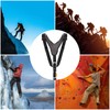 SOB Climbing Harness Shoulder Harness, Adjustable Shoulder Harness with Carabiner,
