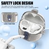 [Secure Lock] Protective Case for JBL Tune Flex Ghost, Hard