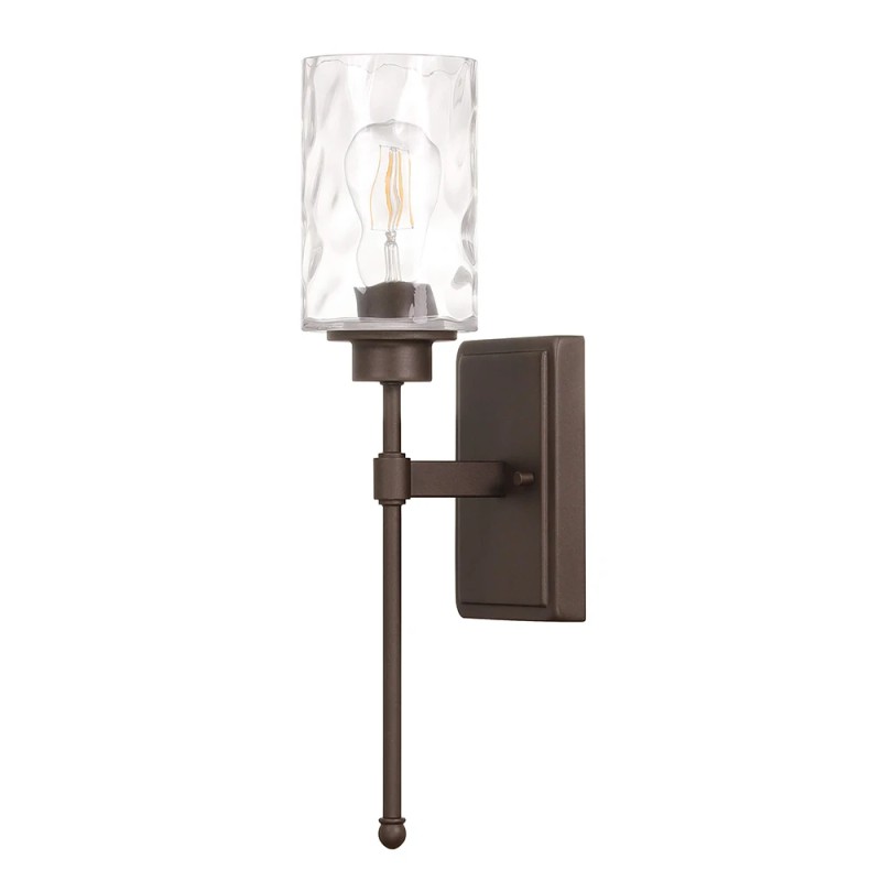 Wall Light 1 Light Wall Sconce With Glass Lampshade Classic